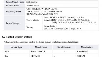 Galaxy A72 FCC Certification (2)