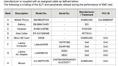 Galaxy M62 FCC Certification (1)