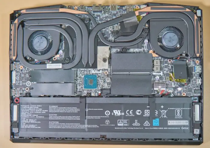 MSI GE66 internal picture