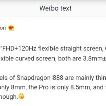 OnePlus 9 series display specs