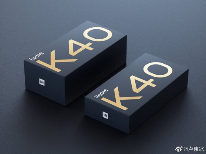 Redmi K40 packaging box leaked