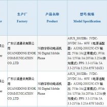 Asus ROG Phone 5 3C certification