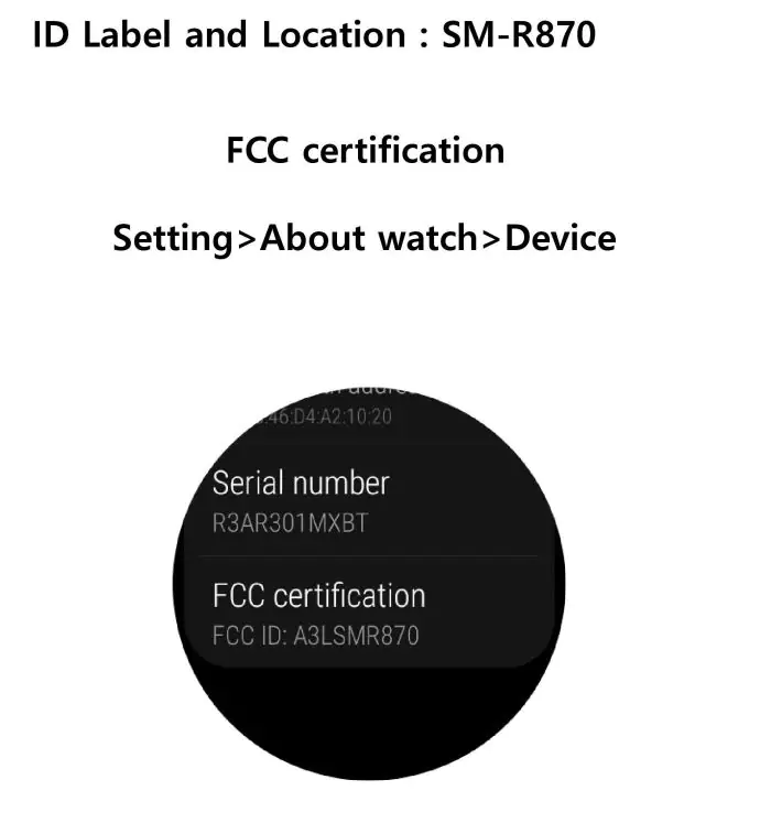 SM-R870 FCC