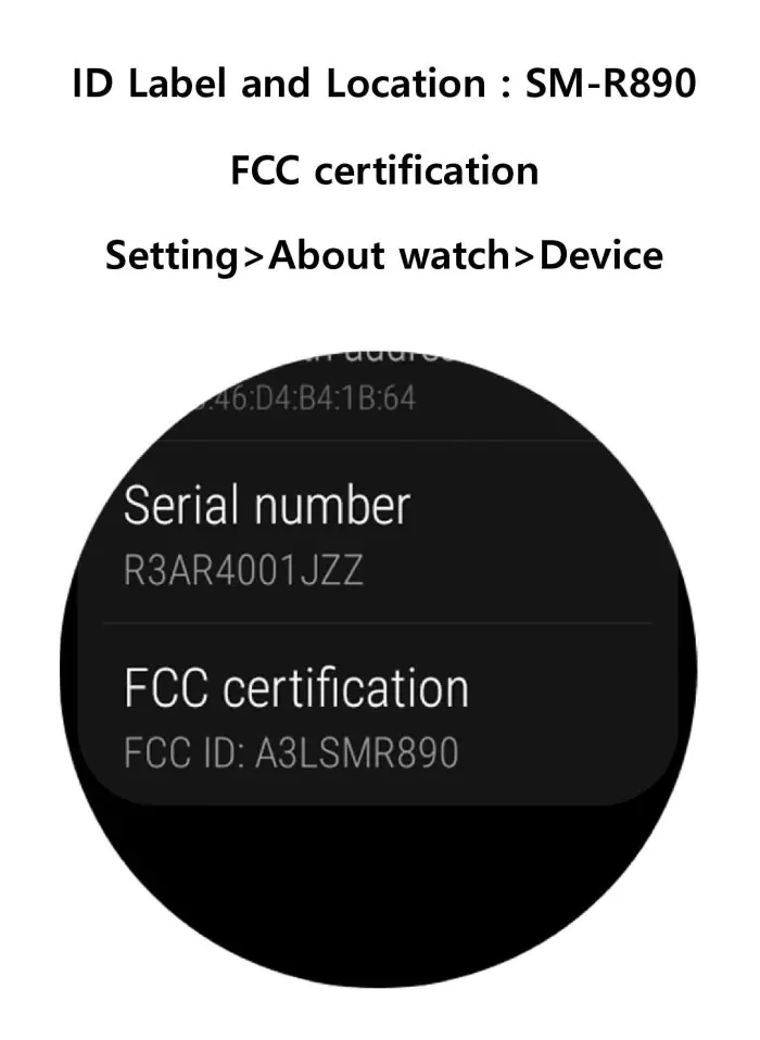 SM-R890 FCC