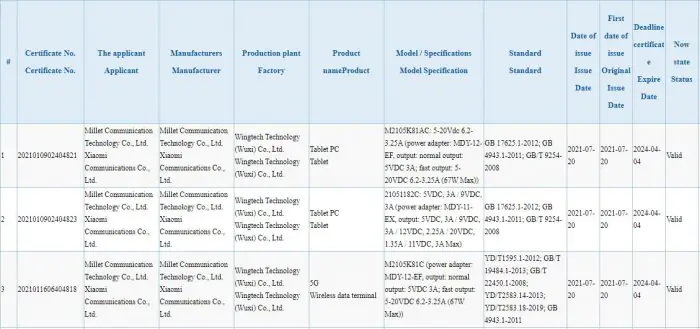Xiaomi Pad 5
