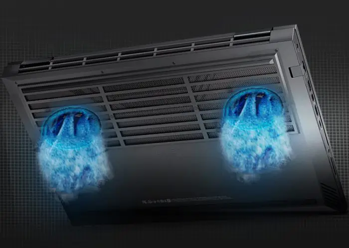 HP Omen 17 2021 cooling system