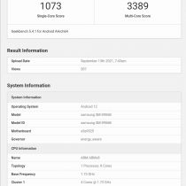 Samsung Galaxy S22+ Geekbench scores
