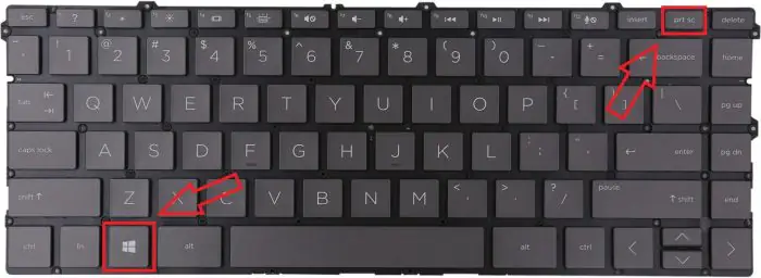 Windows Key + PrtSc Key