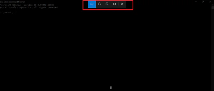 Taking a Screenshot