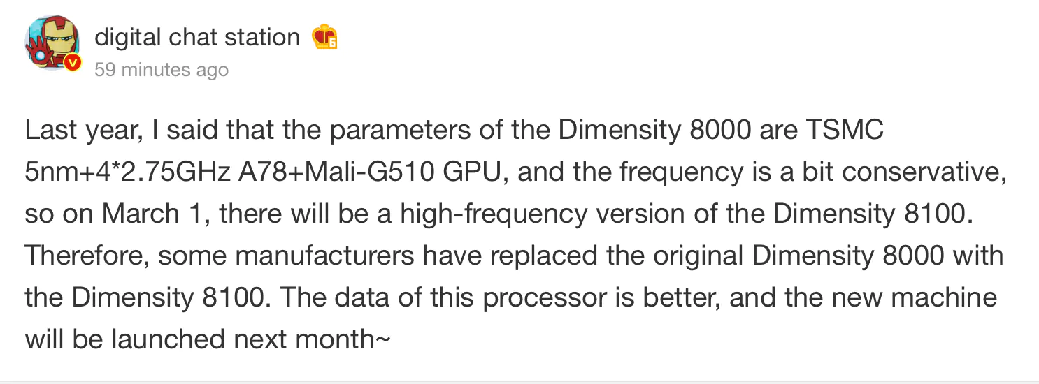 Dimensity 8100
