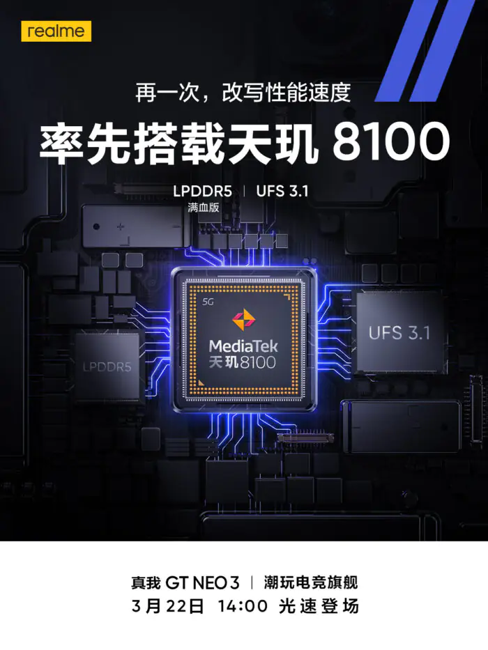Realme GT Neo3 chipset