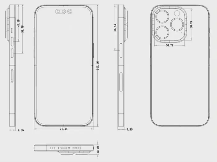 iPhone 14 Pro Design and Dimensions