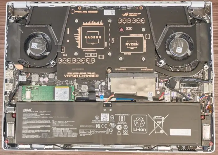 Asus ROG Zephyrus G14 GA402 internal photo