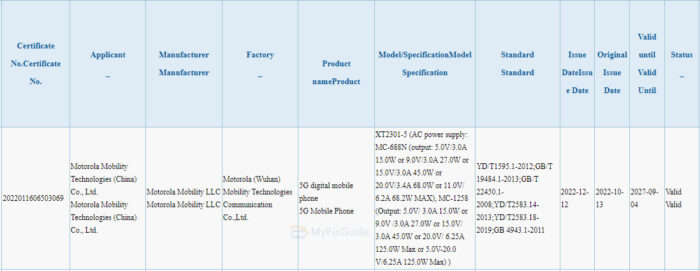 Motorola Moto X40