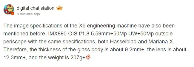 OPPO Find X6 camera specifications