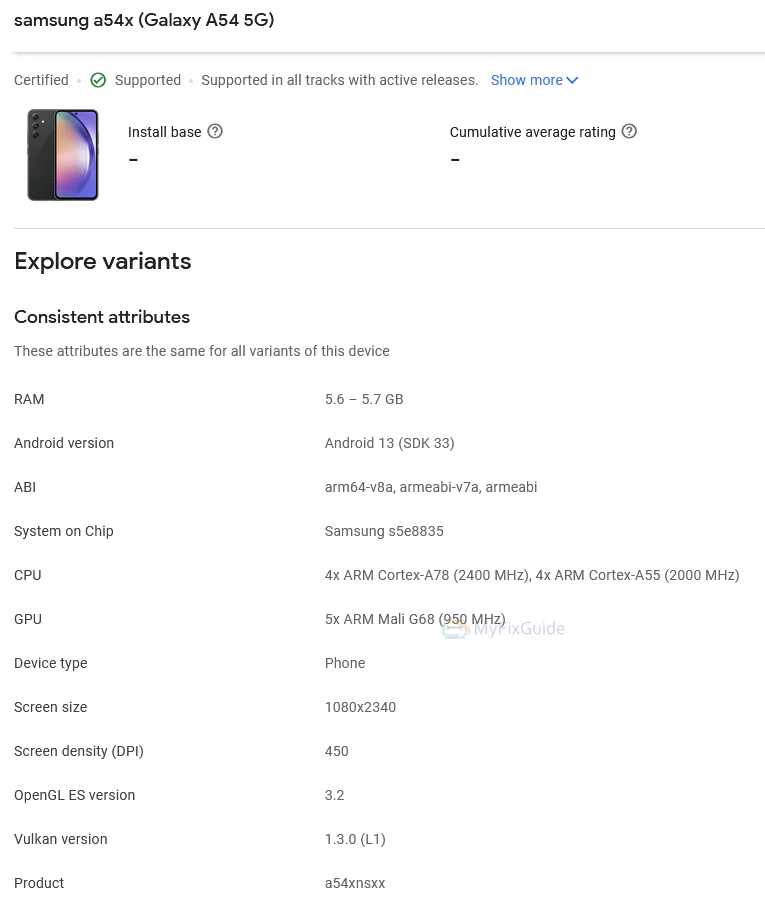 Galaxy A54 5G