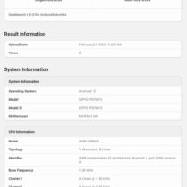 OPPO Find X6 Geekbench