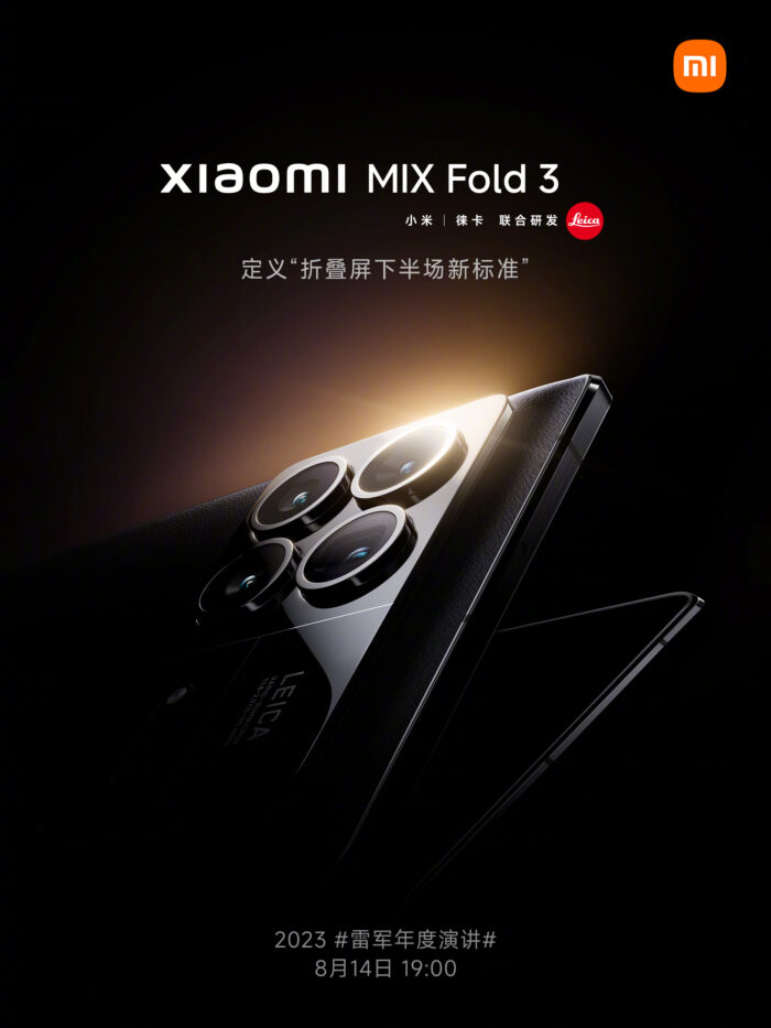 Xiaomi Mix Fold 3 Launch Poster