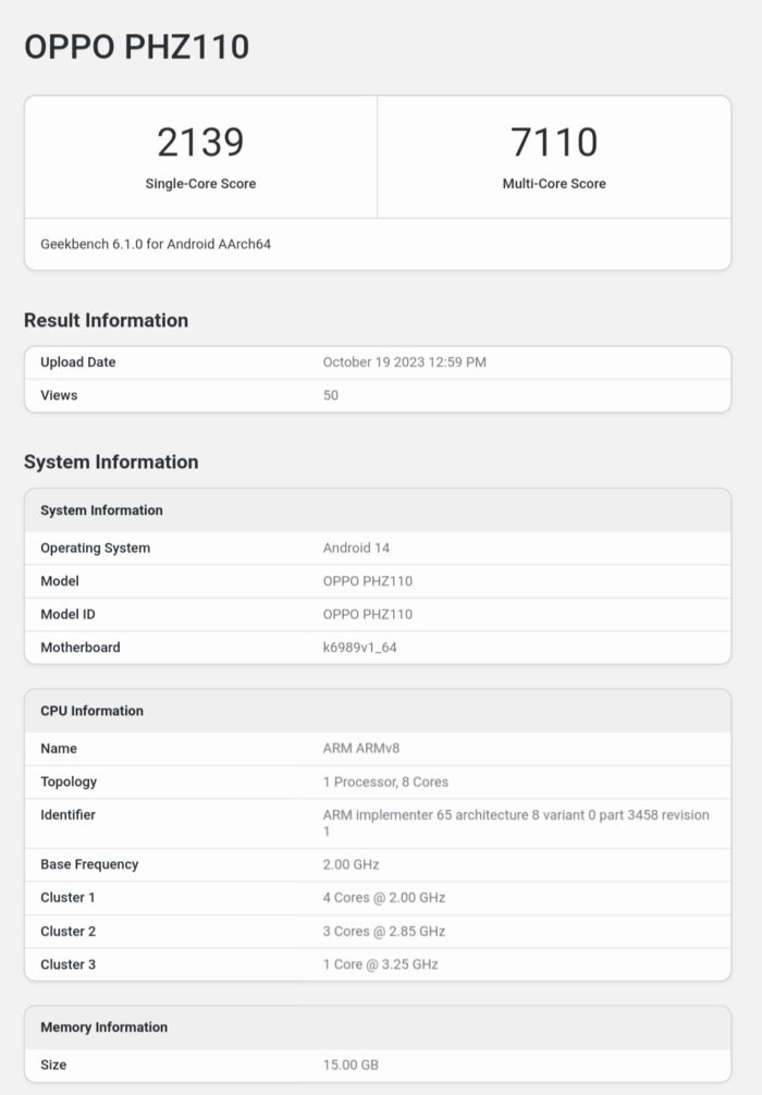 Dimensity 9300 Geekbench