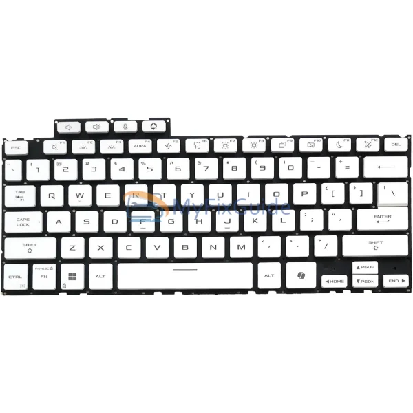 White Keyboard for Asus TUF Gaming A14 2024 FA401W