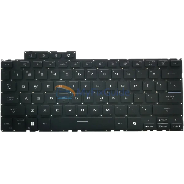 Black Keyboard for Asus TUF Gaming A14 2024 FA401W