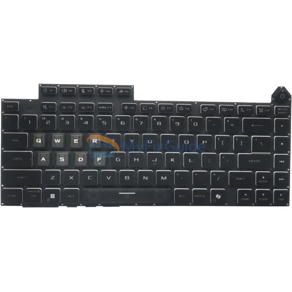 4-Zone RGB Keyboard for Asus ROG Strix G16 2025 G615