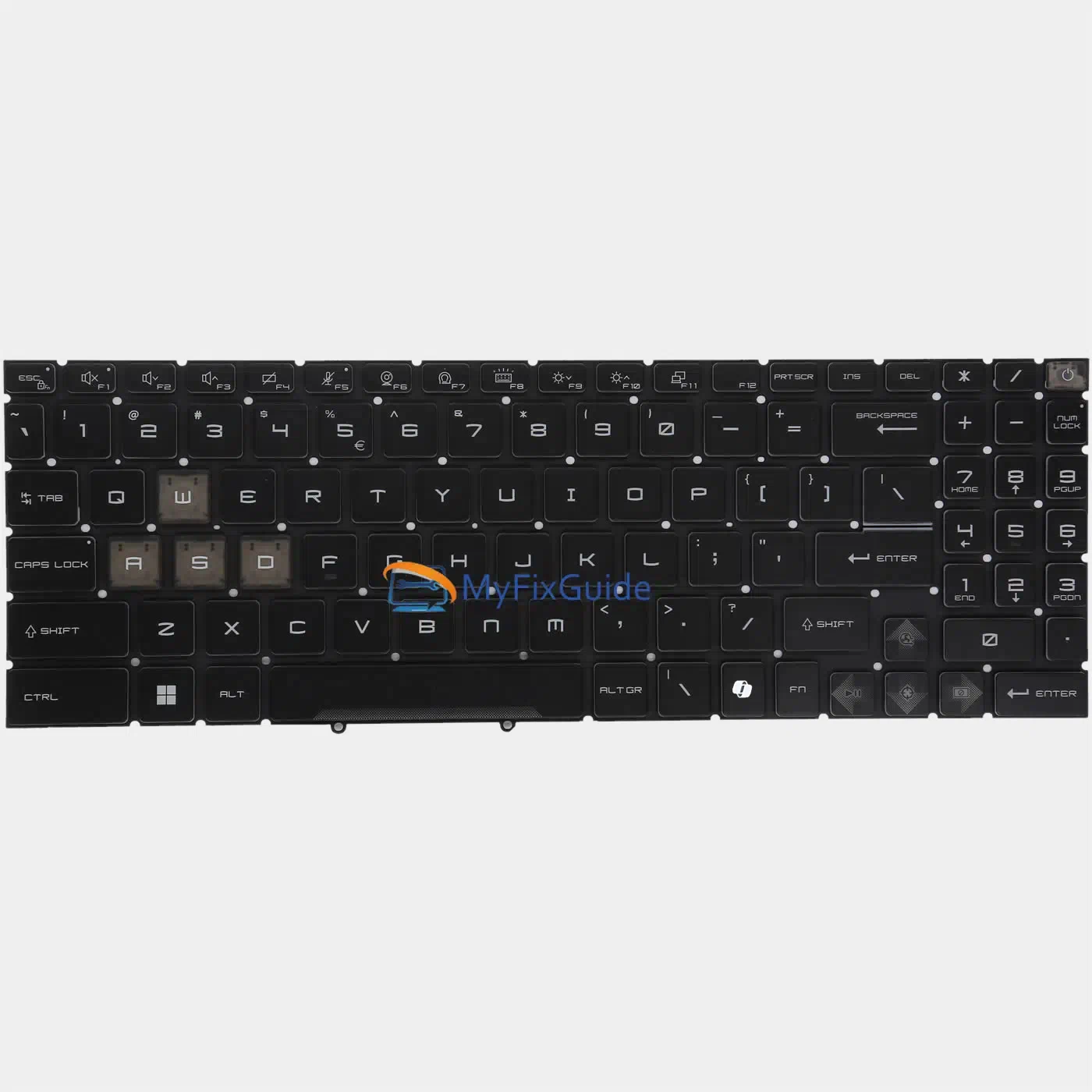 Keyboard for MSI Pulse 16 17 AI C1VFKG C1VGKG C1VEKG