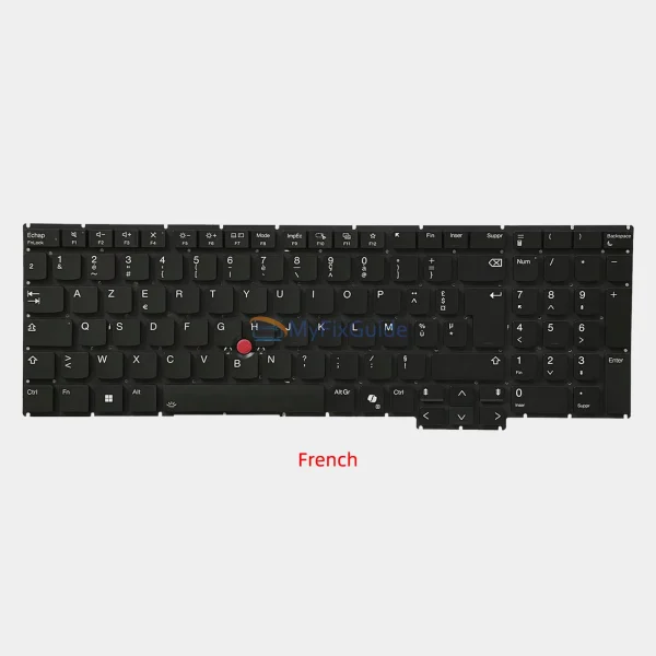 French Keyboard for Lenovo ThinkPad P16s Gen 3