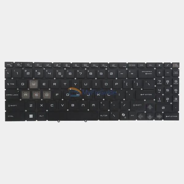 Keyboard for MSI Raider 16 HX AI A2XWHG