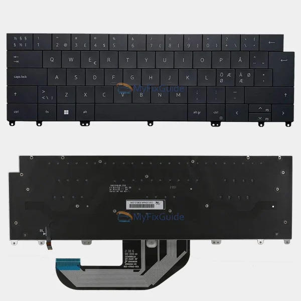Norwegian Keyboard for Dell XPS 13 9320 9340 9345