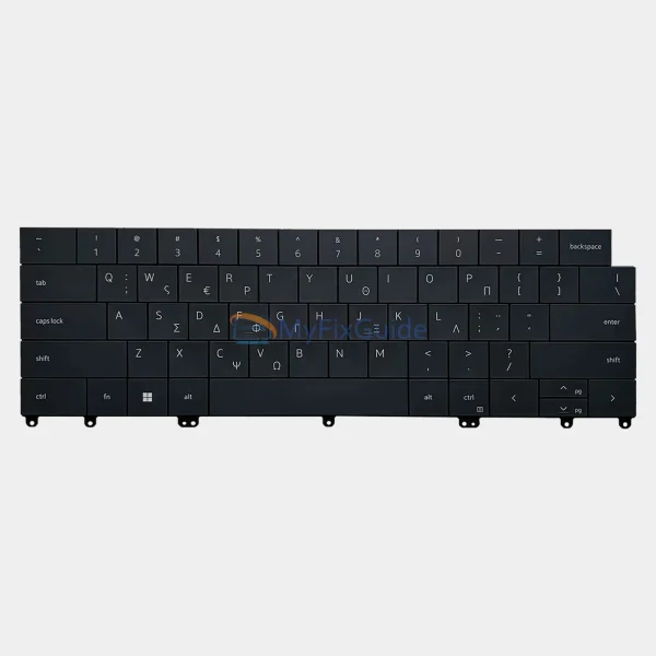 101348 Greek Keyboard for Dell XPS 13 9320 9340 9345