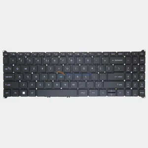 Replacement keyboard for Acer Nitro V15 ANV15-51 and Nitro V15 ANV15-41 with a US layout and white backlight. It is compatible with EU layout keyboards (UK, DE, ES, IT, FR, LA).